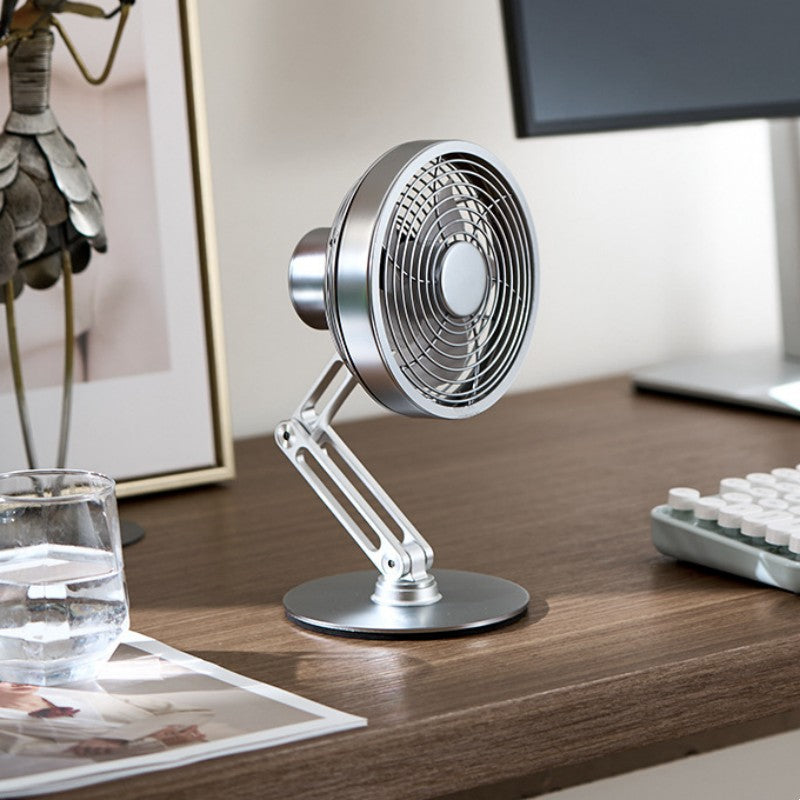 Desktop 360° Rotatable Foldable Metal Mini Fan