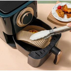 Forma De Airfryer Descartável Redondo Antiaderente Para Cozimento Papel Fritadeira Cozimento Protetor Forro Tapete 50,100,150,200,300 Unidades