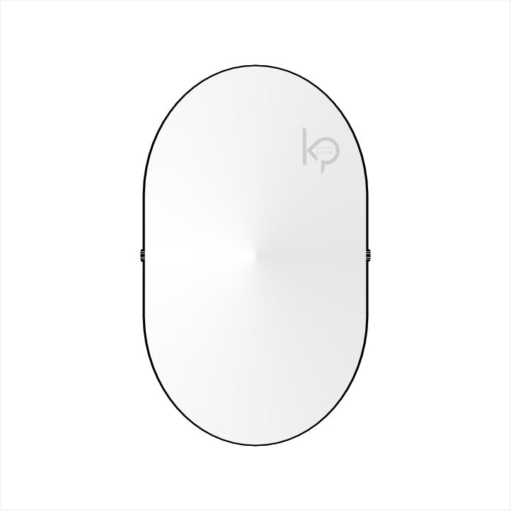 Espelho Decorativo Adnet Oval + Acessório Para Instalação